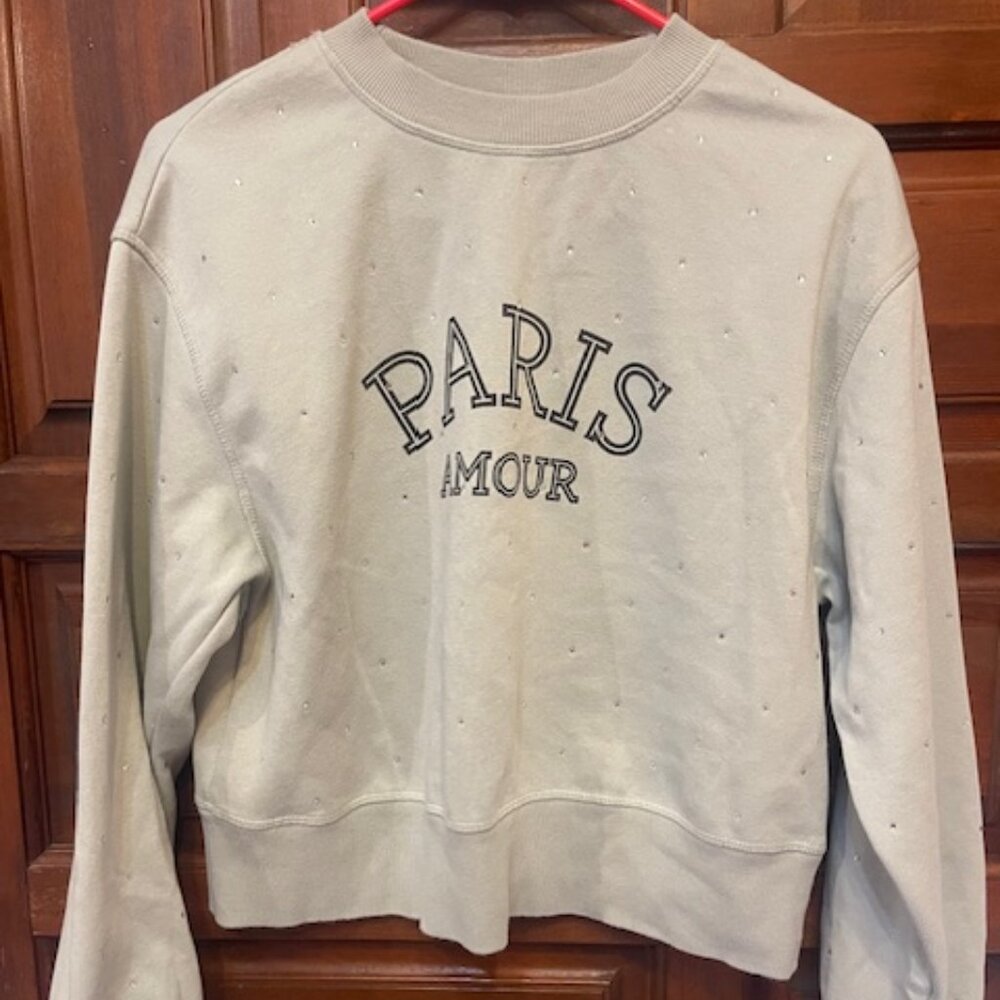 H&M Paris Rhinestone Sweater